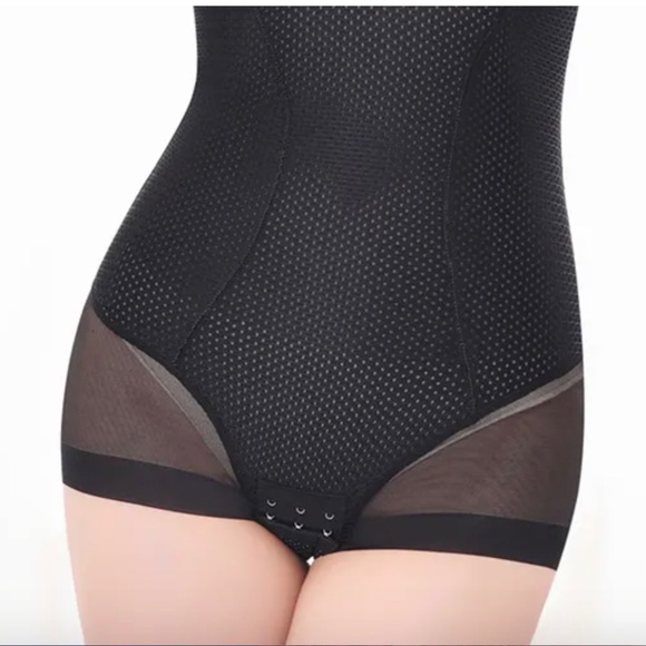 Black body suit. Girdle waist trainer snap crotch Shaper - Picture 5 of 8